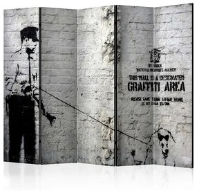Paraván - Graffiti Area [Room Dividers] Veľkosť: 225x172, Verzia: Obojstranný