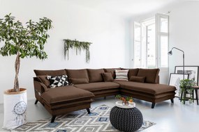 XXXLutz SEDACIA SÚPRAVA, textil, hnedá P & B - Sedačky - 002330007214