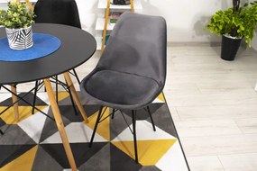 Okrúhly stôl TODI 80 cm čierny