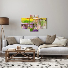 Obraz abstrakcie - maľba (90x60 cm)