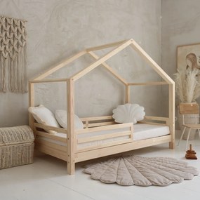Posteľ v tvare domčeka Housebed Fello - 90 x 200 cm / prírodná