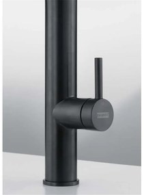 FRANKE Vital Tap páková drezová batéria s funkciou filtrácie, flexibilné rameno so sprškou s prepínaním, 2jet, výška výtoku 260 mm, PVD matná čierna/oceľ nerezová, 120.0621.313