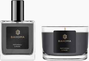 Izbový sprej a vonná sviečka Patchouli & Musk, 2 ks (Orange Blossom, Citrus Accords)