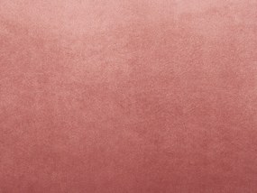 Sada 2 zamatových vankúšov s volánikmi 42 x 42 cm ružová KALANCHOE Beliani