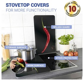 Sada 2 sklenených krytov na sporák Wenko Peperoni