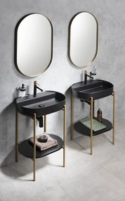 Sapho Sapho, PUNO podstavec s umývadlom 375x870x448xmm, zlatá mat, SKA380-5-01