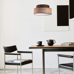 Luster na lanku GRACE 1xE27/60W/230V pr. 40 cm hnedá/béžová