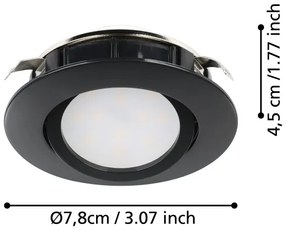 Eglo 900749 - SADA 3x LED Stmievateľné podhľadové svietidlo PINEDA LED/5,5W/230V