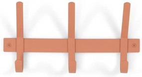 Kovový nástenný vešiak v lososovej farbe 40 cm Dexter – Spinder Design