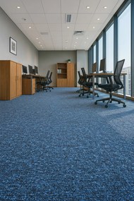 Timzo, Koberec metráž Mammut 8039 modrý navy, na mieru, šíře 4m, modrá, ab (mriežka), chodba / predsieň