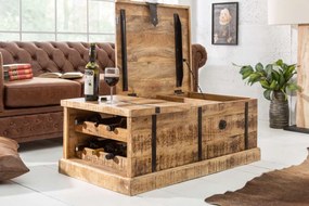 Dizajnový konferenčný stolík Winebar, 100 cm, mango