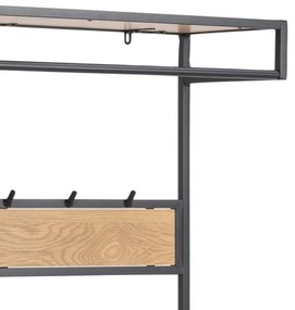 Predsieňová stena SARON dub/čierna