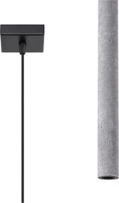 Sivé betónové závesné svietidlo Fideus – Sollux