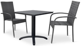 Balkónový set Ristorante + 2x ratanová stolička Paris PREMIUM