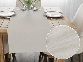 Biante Dekoračný behúň na stôl Leona LN-162 Režný/strieborný trblietavý 35x180 cm