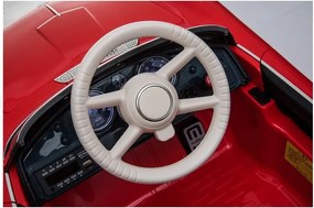 LEAN CARS BMW Retro červené auto na batérie, maľované