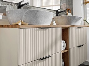 Comad Kúpeľňová skrinka pod umývadlo Adel Cashmere 80 kašmír