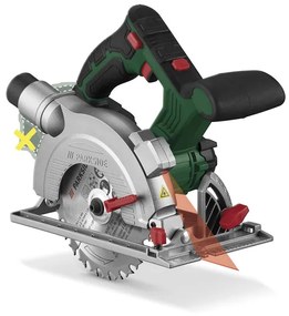 Parkside®  Aku ručná kotúčová píla Phksa 20-Li B3 + Akumulátor 20 V/4 Ah PAP 20 B3 + Nabíjačka akumulátora 20 V/4,5 A PLG 20 C3  (800010608)