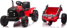 LEAN CARS CH9959B Batériový traktor s prívesom červený 24V