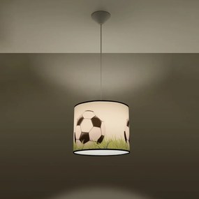 Detské závesné svietidlo Ball C, 1x plastové tienidlo so vzorom, (fi 30cm)