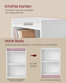 Set dvoch nočných stolíkov LET866WB01 (2 ks)