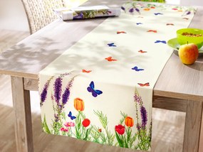 Weltbild Behúň na stôl Kvetinová lúka, 140 x 40 cm