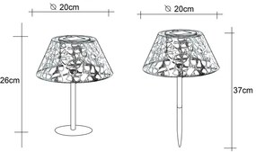 Globo 33648 - LED Solárne svietidlo SOLAR LED/0,06W/3V 3000K IP44