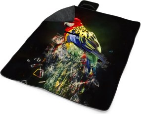 Sablio Plážová deka Farebný papagáj: 200x140 cm