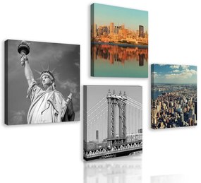 Set obrazov New York v krásnom prevedení