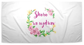 Sablio Uterák Skoro sa uzdrav - 30x50 cm