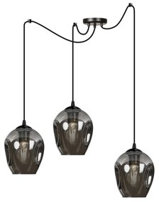 LEVEL 3 | dizajnová káblová závesná lampa Farba: Čierna / grafit
