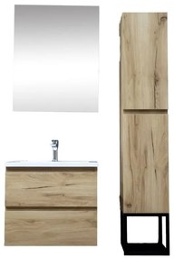 Kúpeľňová zostava s umývadlom SAT B-Way dub mat KSETBWAY4
