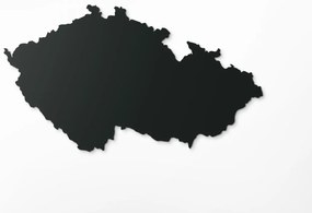 drevko Mapa ČR na stenu Rozmer obrazu: 37 x 65 cm, Farba dekorácie: Čierna