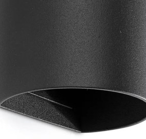 FARO 40539 - Nástenné svietidlo SOLE 2xGU10/8W/230V čierna zaokrúhlený