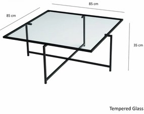 Sun Čierny konferenčný stolík