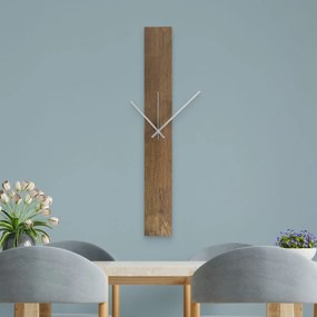 SENTOP | Elegantné drevené nástenné hodiny čierny  I SENTOP MAS019-TERRA-SILVER-60x8 analógové