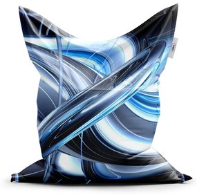 Sablio Sedací vak Modrá abstrakcia - 200x140 cm