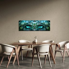 Obraz - Pohľad (s hodinami) (90x30 cm)