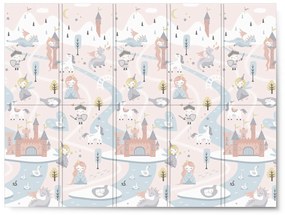 Vzdelávacia skladacia penová podložka 200 x 150 x 1 cm Nukido NK-341