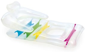 Nafukovačka Bestway 43011 s operadlom, priehľadná 165x89 cm