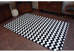 Kusový koberec Nero čiernobiely 240x330cm