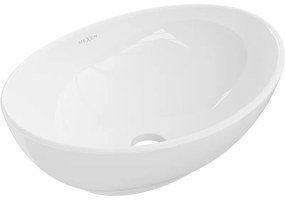 Mexen Elza, umývadlo na dosku 40x34 cm, biela lesklá, 21014000