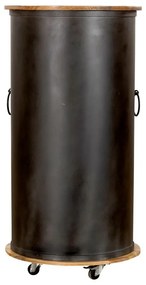 Čierna kovová vinotéka na 9 fliaš, 60x115 cm Luni – Interia Home &amp; Living