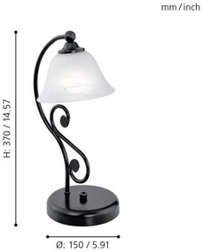 Eglo 91007 - Stolná lampa E14/40W/230V