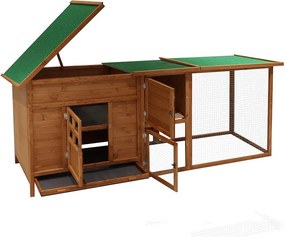 Kurník Avenberg IRIS 215 x 65 x 80 cm hnedý