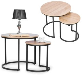 Sada 2 konferenčných stolíkov LOFT