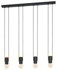 Závesné svietidlo EGLO BITACHITO black/brass 98858