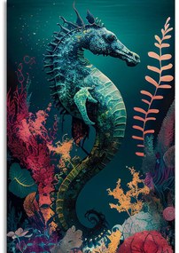 Obraz surrealistický morský koník