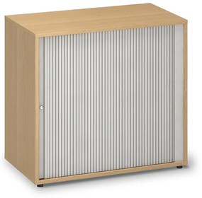 Žalúziová nízka skriňa ProOffice 80 x 45 x 73,5 cm, buk