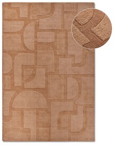Hnedý ručne tkaný vlnený koberec 190x280 cm Alexis – Villeroy&amp;Boch